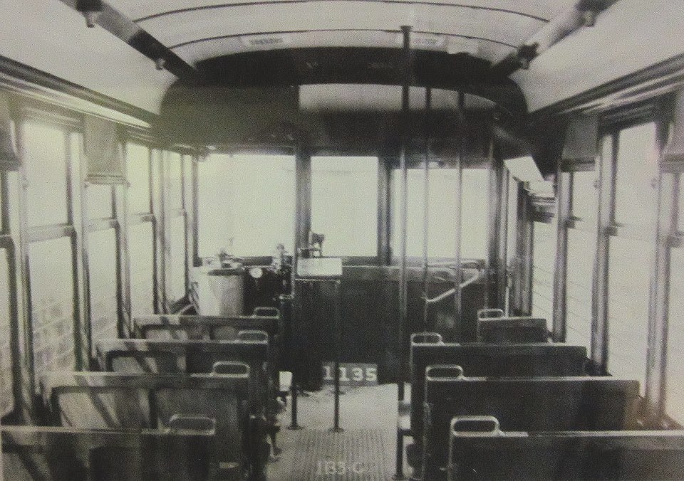 Interior of 1930-40s St. Joe Trolley Bus