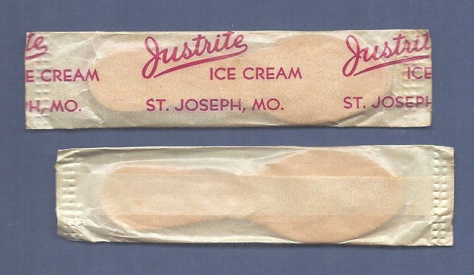 Ice Cream sticks from Justrite Ice Cream St. Joseph Mo