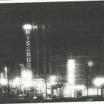 Looking west down Edmond from 8th St. at Night in the 40's