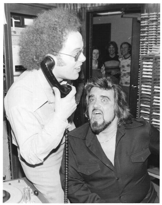Wolfman Jack at KKJO 1976 with Bob Heater