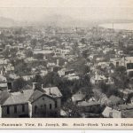 Panoramic View of St. Joseph with Stock Yards in the distance