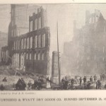 Townsend and Wyatt Dry Goods burned September 25th 1893
