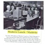 Modern Lunch at 7th & Edmond in 1943. It later became Maid-Rite
