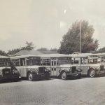 First fleet of gas powered buses in St. Joseph Mo, 1932