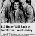 Bill Haley and Comets concert Sep. 11, 1957 at City Auditorium