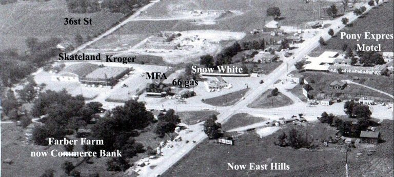AERIAL VIEW Circa Pre-1961 Belt Highway & Frederick