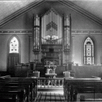 Ashland United Methodist Church’s pipe organ as it appeared in 1898
