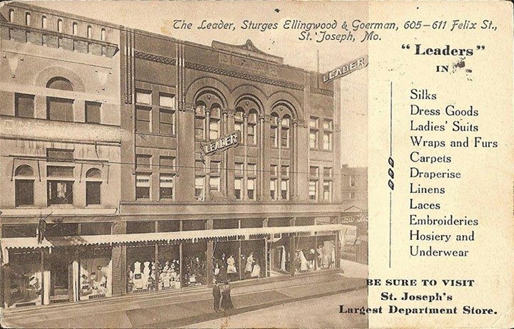 St. Joseph’s largest Department store at the time.