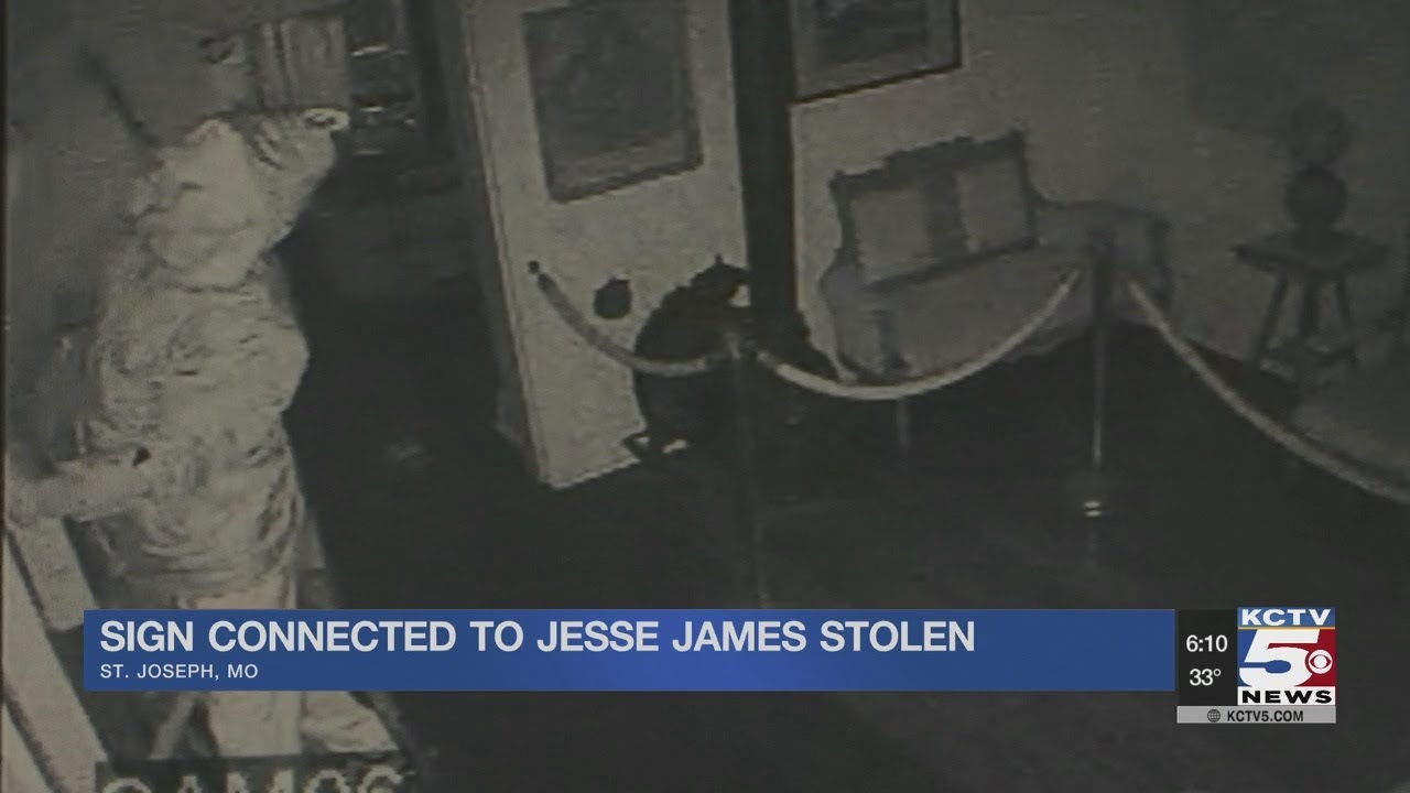 Item believed to be last thing touched by Jesse James is stolen
