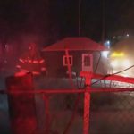 Fire department battles Thursday night garage fire