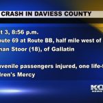 Teenager killed in Daviess County crash