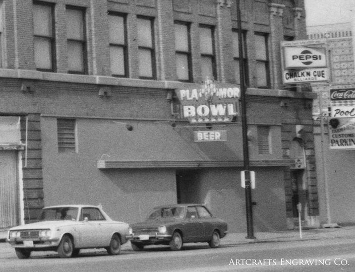 PlaMor Bowling Alley & the Chalk N Cue at 8th & Edmond. St. Joseph