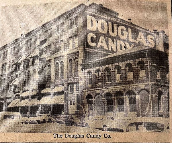 Douglas Candy Co. 1954. Home of the “Cherry Rounder”. St. Joseph Mo